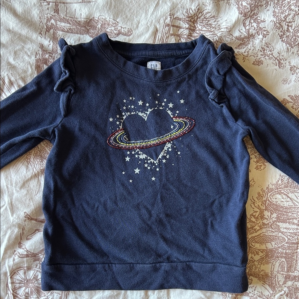 GAP Navy Long Sleeve with Heart and Stars